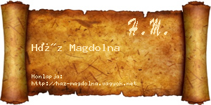 Ház Magdolna névjegykártya